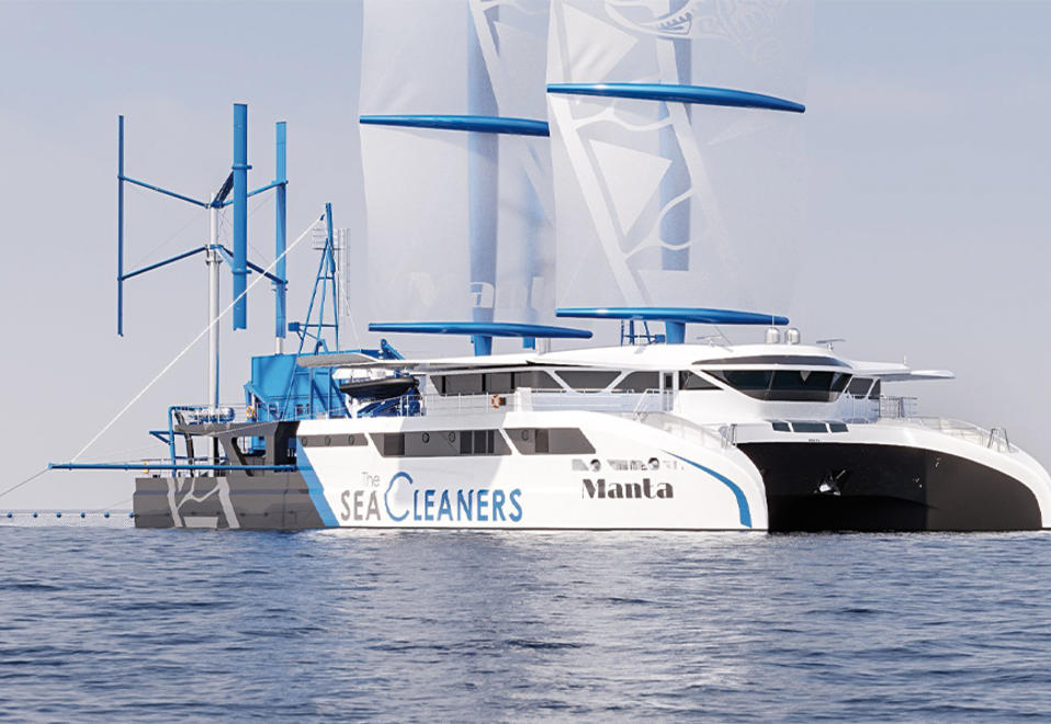  Manta, the sailboat that cleans the oceans, The SeaCleaners association